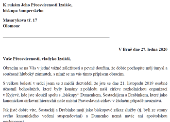 Prohlášení otce Jozefa Fejsaka proti neustávajícím útokům a pomluvám ze strany biskupa Izaiáše