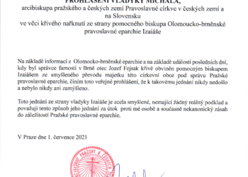 Prohlaseni vladyky Michala